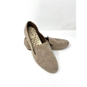 Birdies Starling Flat Slip On Comfort Shoes Loafer Size 10 Latte Suede Leather